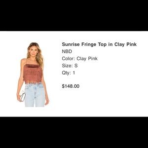 NBD fringe crop top